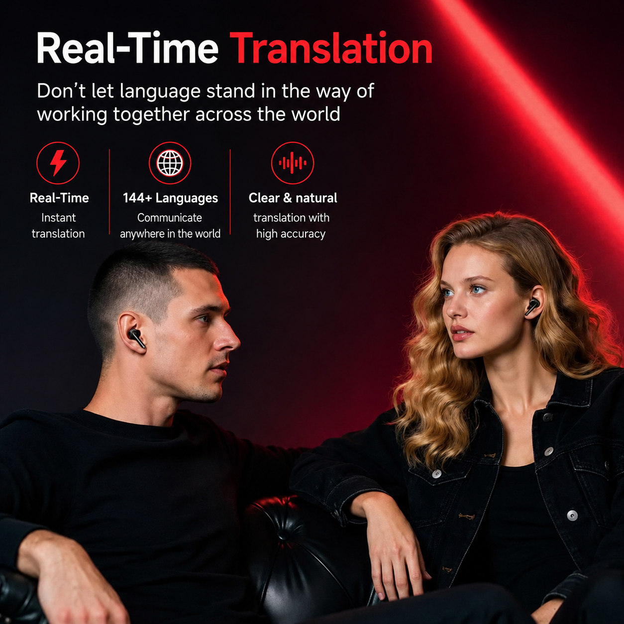 GlobeTalk™ - AI Translation Earbuds